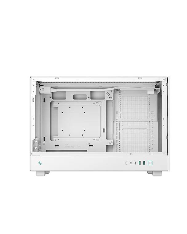 DeepCool CH260 WH Micro-ATX Mini Tower PC Case, White