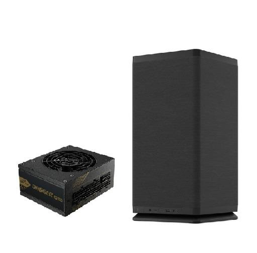 FRACTAL DESIGN Mood Mini-ITX PC Case, Black + FSP Dagger Pro 850W SFX 3.0 PCIe 5 Power Supply