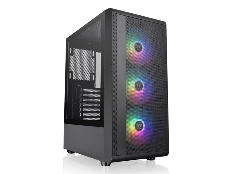 THERMALTAKE S200 TG ARGB Mid Tower Computer Case, Black