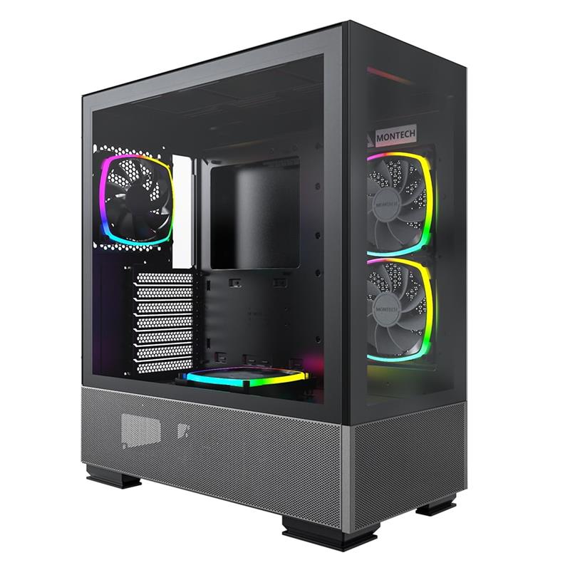 Montech SKY TWO Mid Tower ATX Case, Black