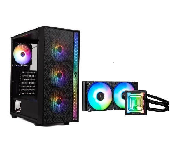 BitFenix Light ATX Computer Case + Bitfenix Cube 240 mm AIO Cooling