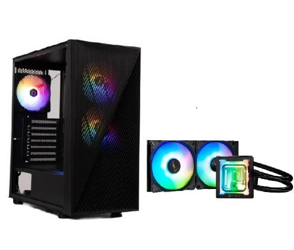 BitFenix Helios ATX Computer Case + Bitfenix Cube 240 mm AIO Cooling