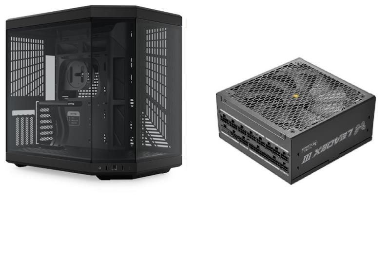 HYTE Y70, Black PC Case + Super Flower Leadex III 850W Power Supply