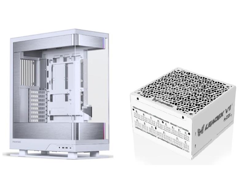 Phanteks EVOLV X2 Brushed Case + Super Flower Leadex VII 1000w PSU, White