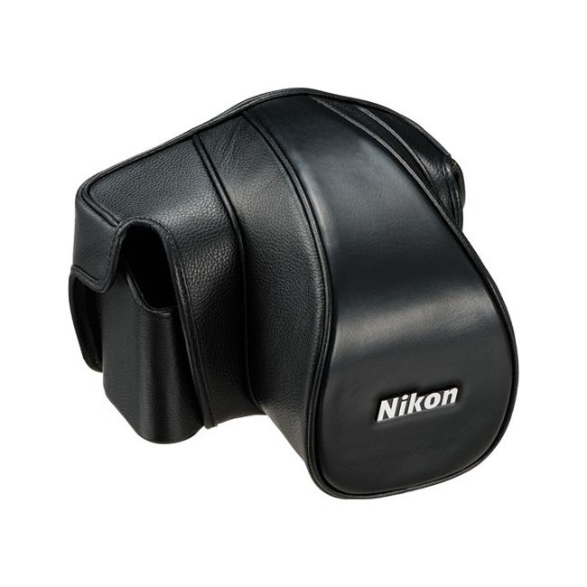 Nikon CF-DC6B Leather Case Set (Black) - For Nikon Df