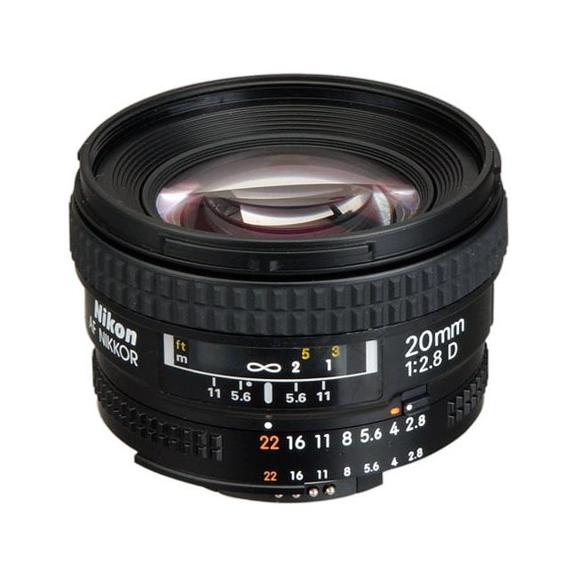 Nikon AF FX NIKKOR 20 mm f/2.8D | Compact Ultra-Wide-Angle Lens | 94-degree Angle of View