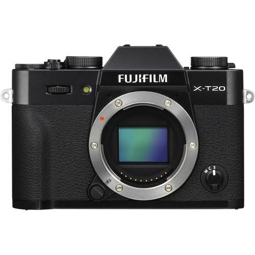 FUJIFILM X-T20 Mirrorless Digital Camera (Body Only, Black) | 24.3MP APS-C X-Trans CMOS III Sensor | X-Processor Pro Image Proc