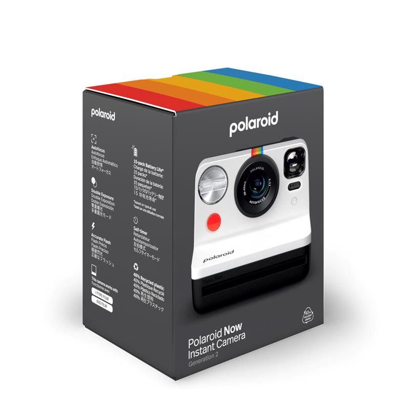 Polaroid Now iType Instant Camera Gen 2 (Black & White) Autofocus 2