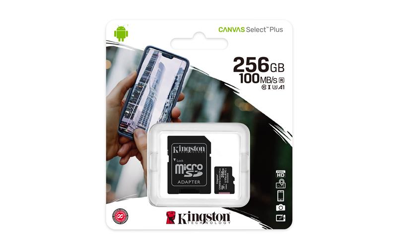 Kingston Canvas Select Plus 256GB microSDXC UHS-I U3 A1 V30