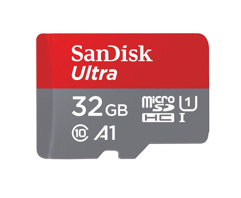 SanDisk Ultra microSD 32GB 120MB/s C10 UHS U1 A1 Card+Adapter Silver