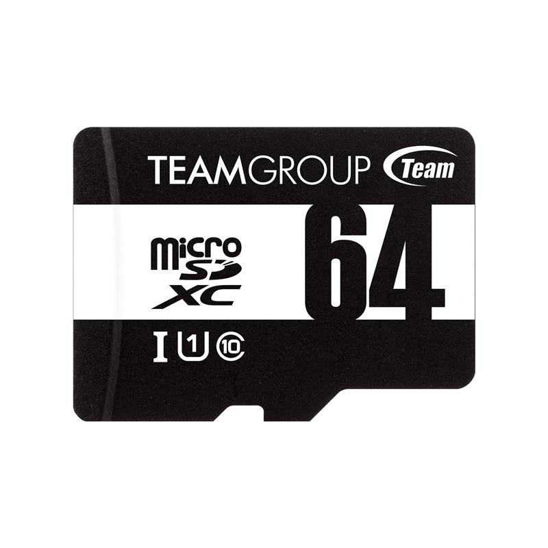 TeamGroup 64GB microSDXC UHS-I/U1 Class 10 Memory Card with Adapter