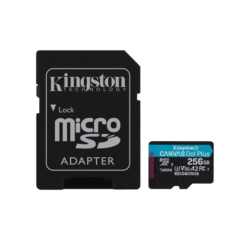 Kingston Canvas Go Plus G4 256GB microSDXC UHS-I U3 A2 V30
