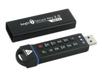 Apricorn Aegis Secure Key 3.0 - USB flash drive - encrypted - 60GB - USB 3.0 - FIPS 140-2 Level 3 (ASK3-60GB)