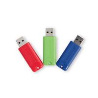 Verbatim PinStripe 128GB USB 3.2 Gen 1 3 Pack - Flash Drive (70390)