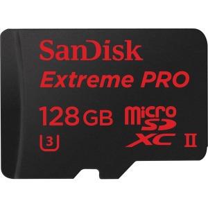 SanDisk Extreme Pro 128GB microSDXC Class 10 UHS-II W/Adapter, Up To 275 MB/s Read, 100MB/s Write (SDSQXPJ-128G-ANCM3)