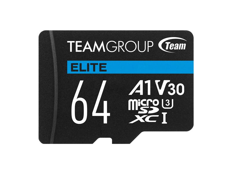 Team Group Elite A1 64GB microSDXC 4K A1 High Speed Flash Memory Card(Open Box)