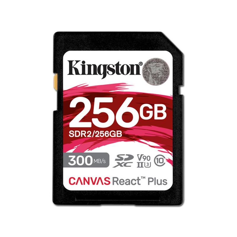 Kingston Canvas React Plus 256 Go SDXC UHS-II U3 V90 C10 - Carte SD
