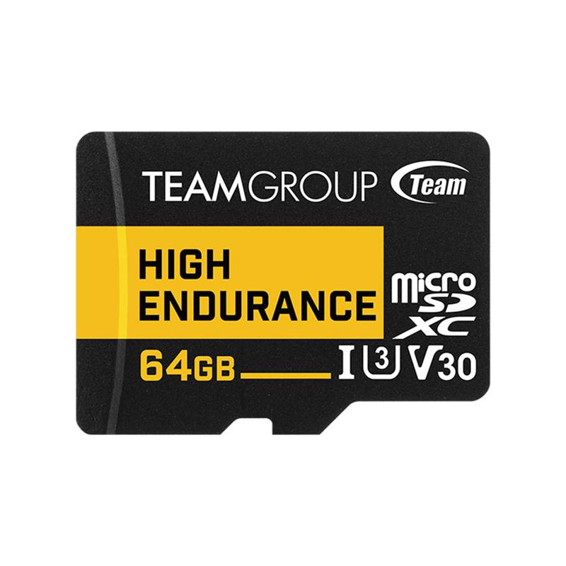 TEAMGROUP High Endurance 64 Go microSDXC UHS-I U3 A1 V30