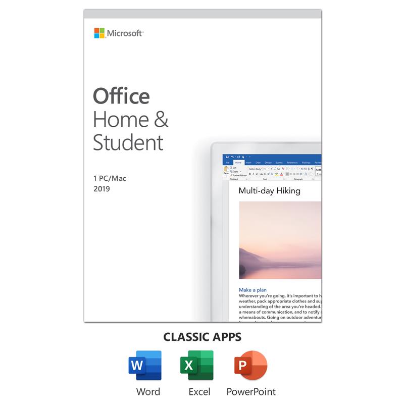 MICROSOFT Office Home & Student 2019 | One-time purchase, 1 person(Open Box)