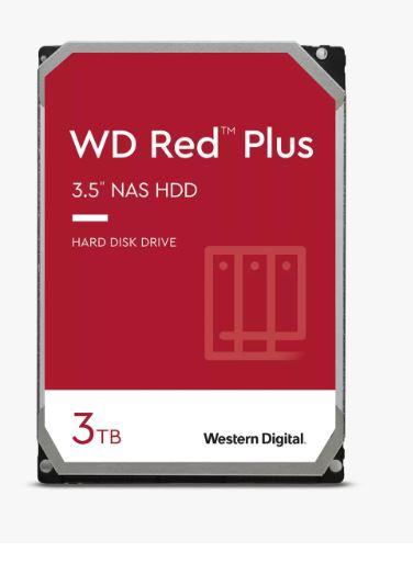 WD Red Plus  3TB NAS Hard Drive 3.5" SATA