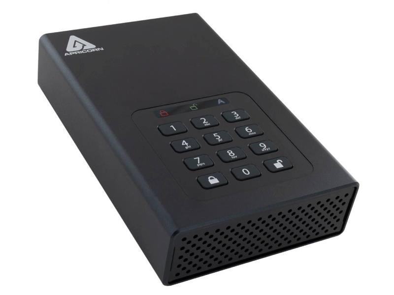 APRICORN FIPS VALIDATED, 22TB AEGIS PADLOCK DT SECURE USB 3.0