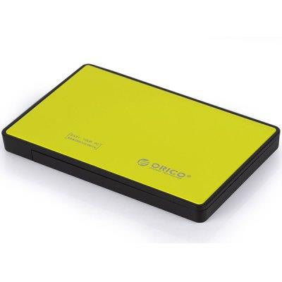 ORICO 2588US3-OR 2.5'' SATA External Hard Drive Enclosure, Yellow