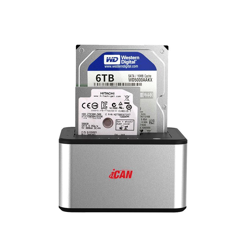 iCAN USB3.0 to SATA Dual HDD/SSD Docking station(Open Box)