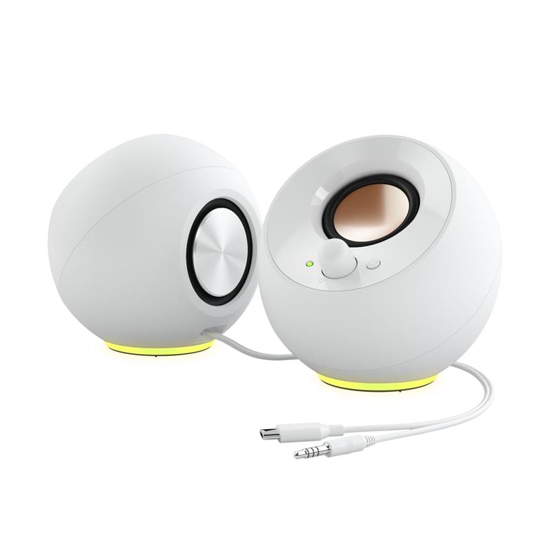 CREATIVE Pebble SE 2.0 haut-parleurs PC alimentés en USB-C, Blanc