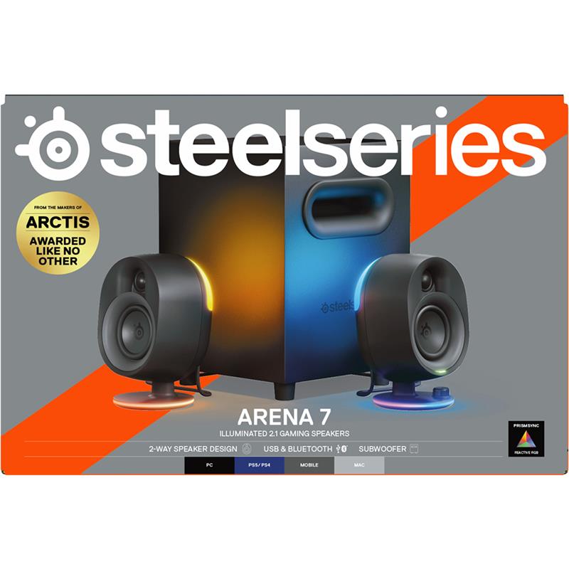 SteelSeries Arena 7 - 2.1 Gaming Speakers with Bluetooth(Open Box)