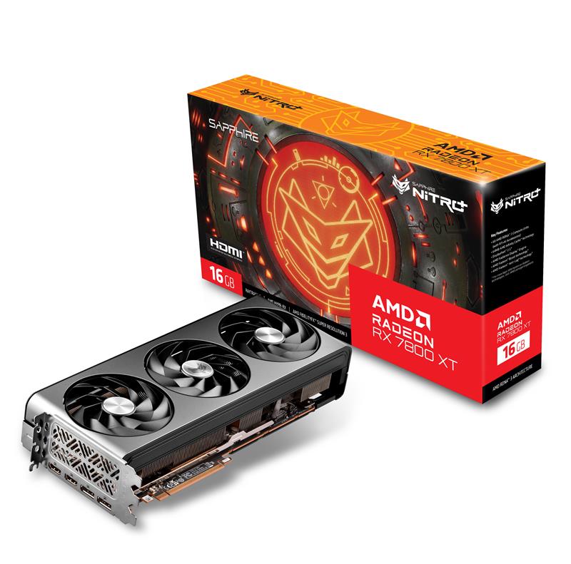 SAPPHIRE NITRO+ AMD RADEON™ RX 7800 XT GAMING OC 16GB GDDR6(Open Box)