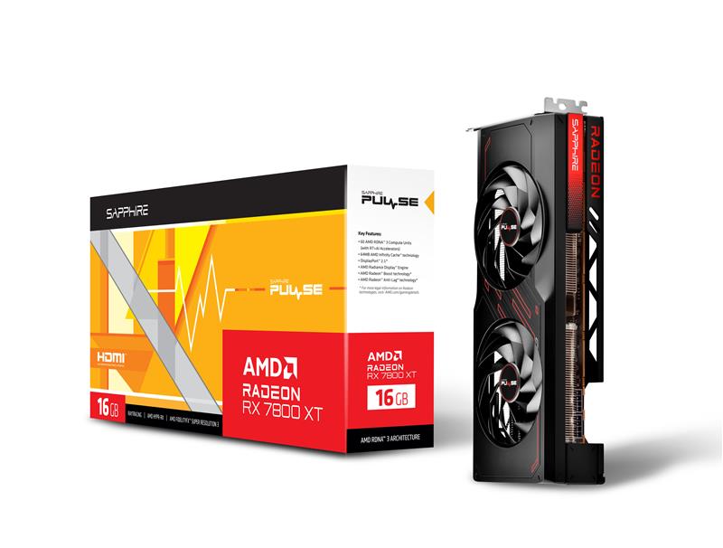 SAPPHIRE PULSE AMD RADEON™ RX 7800 XT GAMING 16GB GDDR6