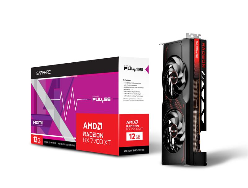 SAPPHIRE PULSE AMD RADEON™ RX 7700 XT GAMING 12GB GDDR6