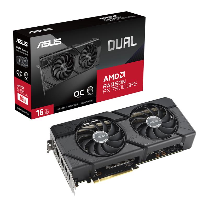 ASUS DUAL Radeon RX 7900 GRE OC Edition 16GB GDDR6