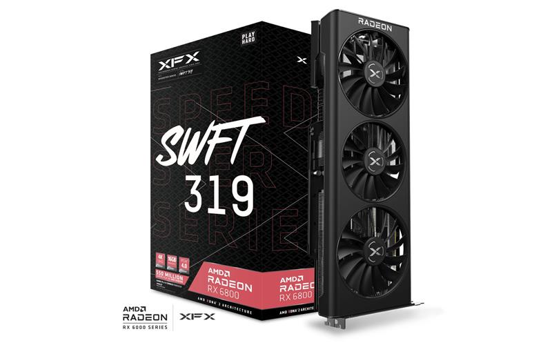 Carte graphique XFX SPEEDSTER SWFT319 AMD Radeon™ RX 6800 Black Edition