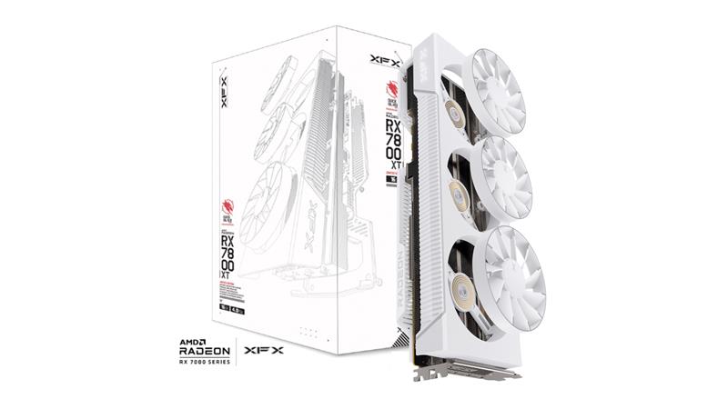 XFX Quicksilver Radeon RX 7800 XT Magnetic Air Arctic White
