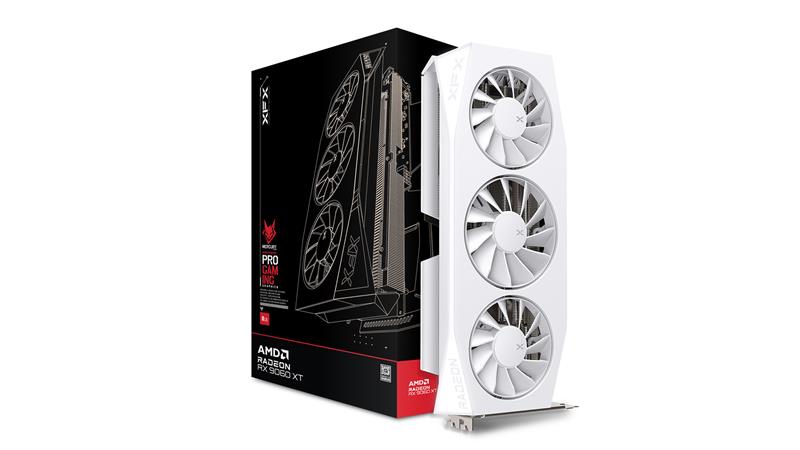 XFX Mercury AMD Radeon RX 9060 XT OC White Gaming Edition 16GB