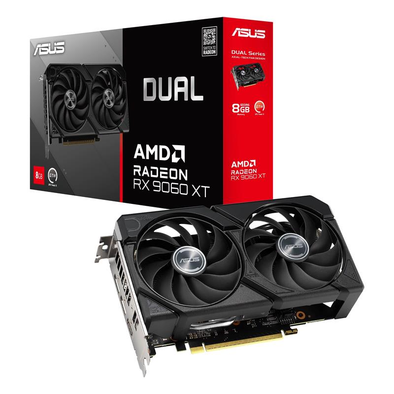 ASUS Dual Radeon RX 9060 XT 8GB GDDR6 Graphics Card