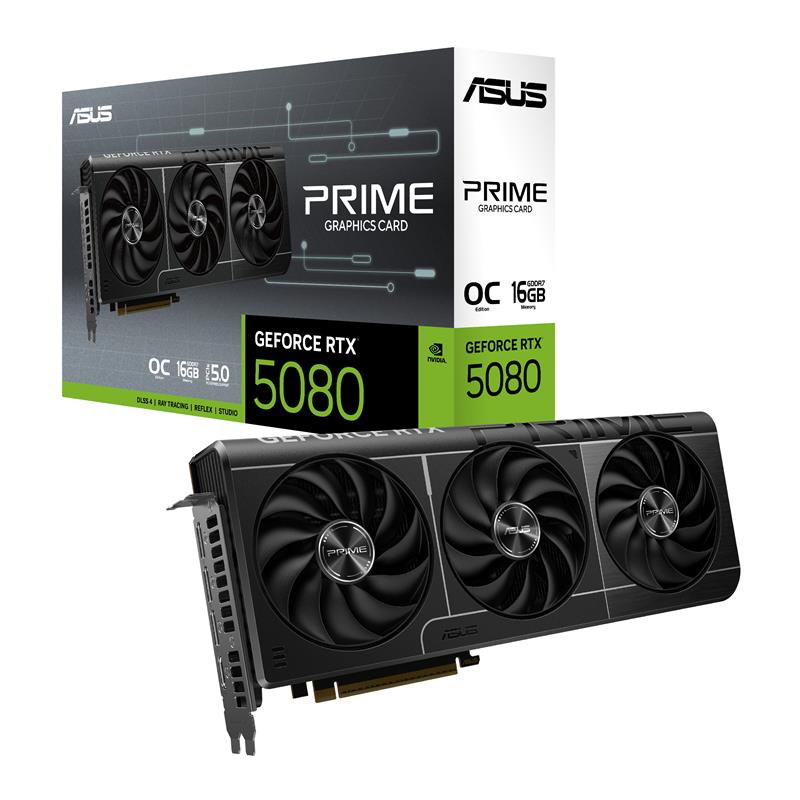 ASUS PRIME GeForce RTX 5080 EVO GDDR7 Triple Fans