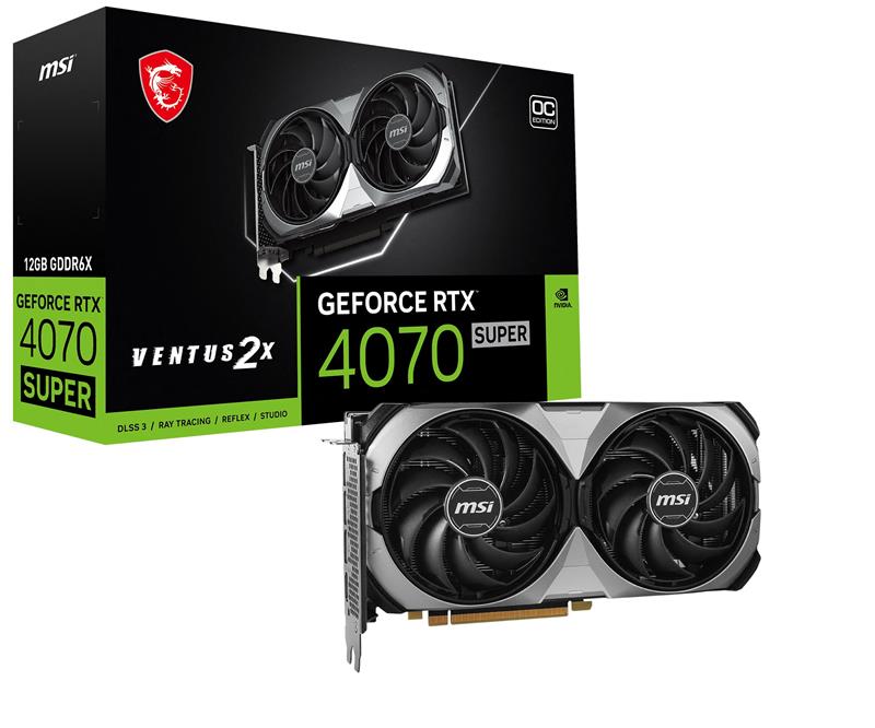 MSI GeForce RTX 4070 SUPER 12G VENTUS 2X OC(Open Box)