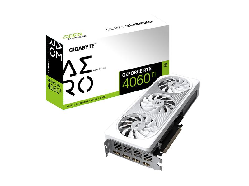 GIGABYTE GeForce RTX 4060 Ti AERO OC 16G GDDR6 Graphics Card