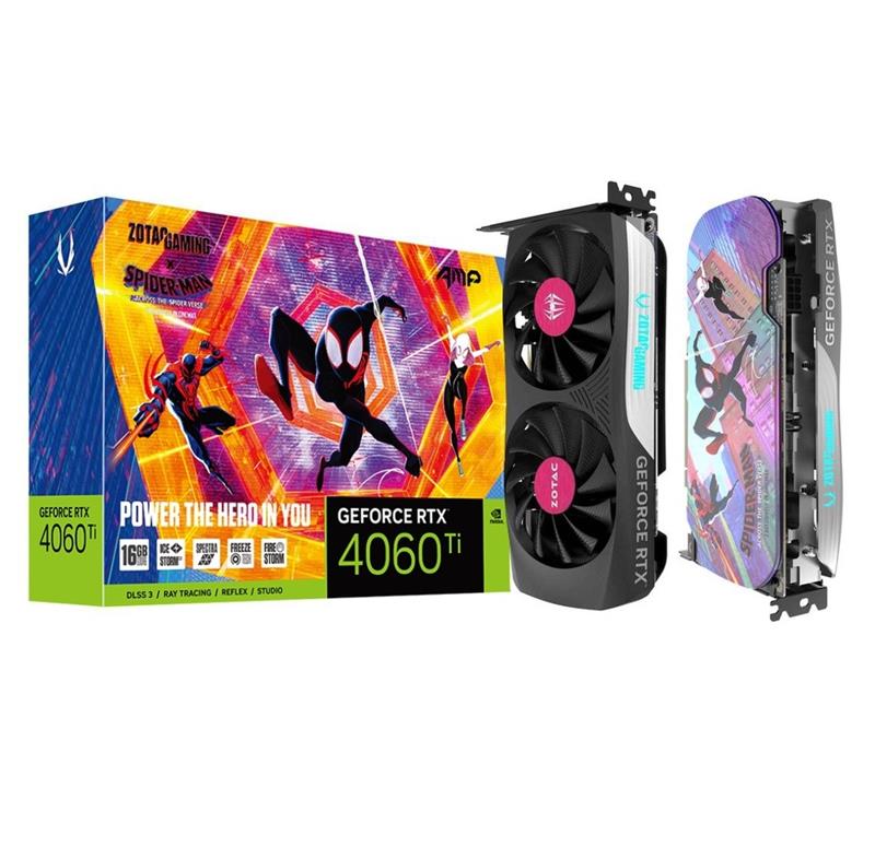 ZOTAC GAMING GEFORCE RTX 4060 Ti 16GB AMP SPIDER-MAN™ GDDR6 Graphics Card