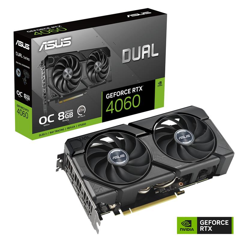 ASUS DUAL GeForce RTX 4060 EVO OC Edition 8GB(Open Box)