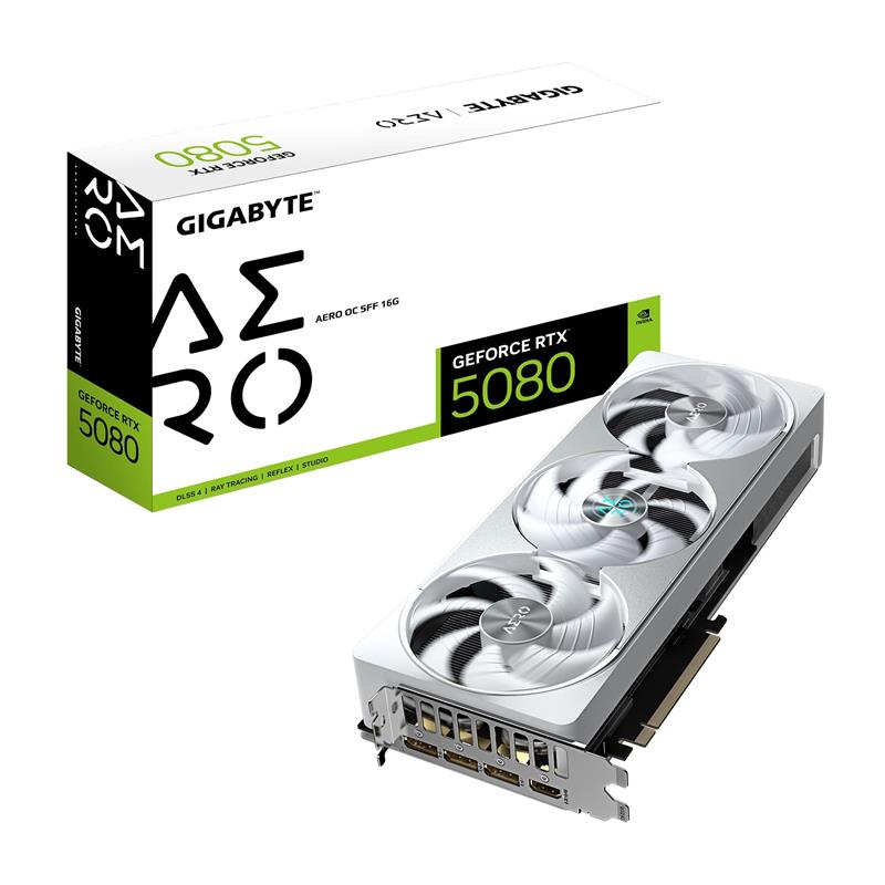 Carte graphique GIGABYTE GeForce RTX 5080 AERO OC SFF 16G