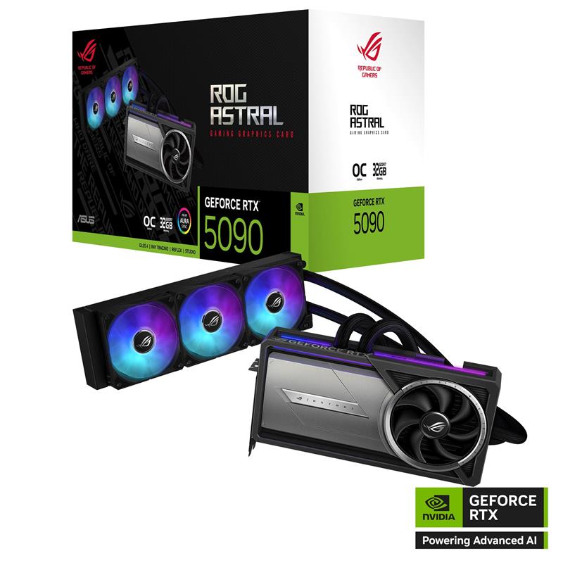 ASUS ROG Astral LC GeForce RTX 5090 32GB GDDR7 AIO cooler