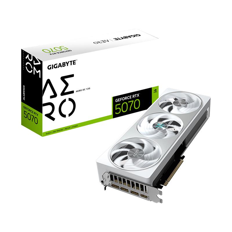 GIGABYTE GeForce RTX 5070 AERO OC 12G Graphics Card