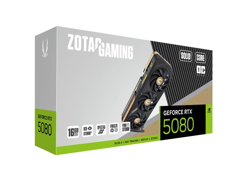 ほぼ新品 geforce RTX 5080 ZOTAC SOLID OC 16G ZOTAC GAMING GeForce RTX™ 5080 SOLID OC | ZOTAC