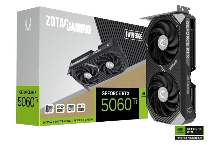 ZOTAC GAMING GeForce RTX 5060 Ti 8GB Twin Edge DLSS 4 GDDR7