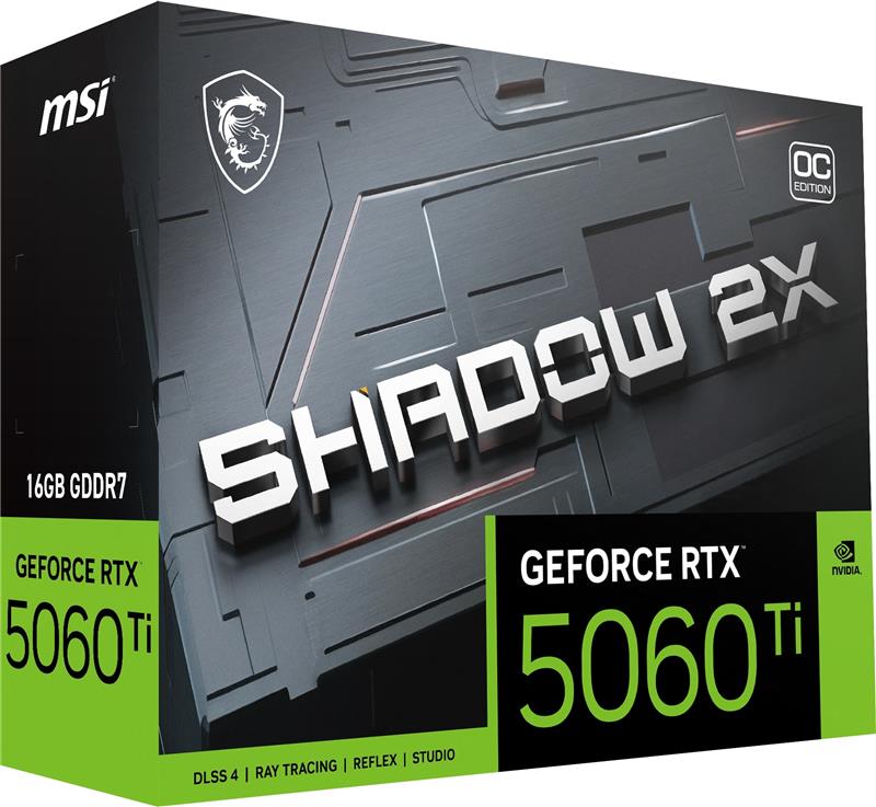 MSI GeForce RTX 5060 Ti 16G SHADOW 2X OC PLUS, GDDR7 16GB - Canada