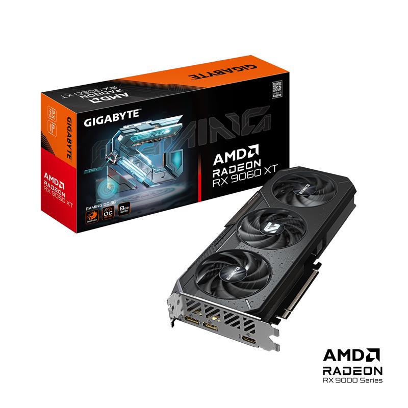 GIGABYTE Radeon RX 9060 XT GAMING OC 8G Carte graphique