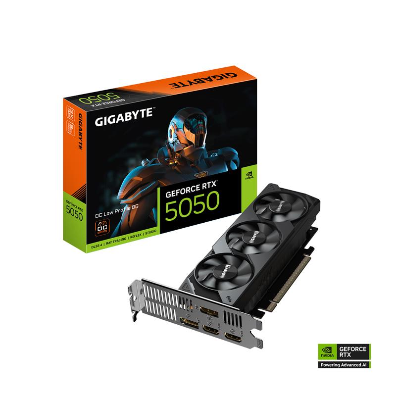 GIGABYTE GeForce RTX 5050 GAMING OC 8G, 8 Go, 128 bitsCarte graphique